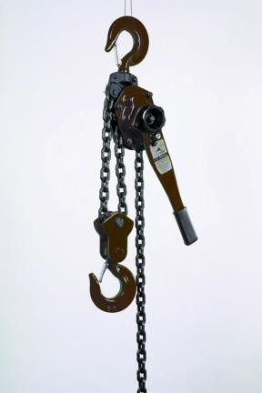 6.3TONNE BROWN LEVER CHAIN BLOCK 1.5METRE LIFT