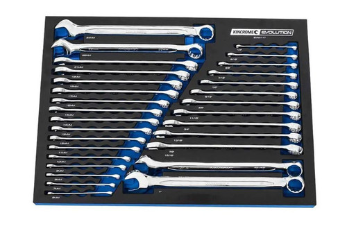 30PCE EVOLUTION EVA TRAY COMBINATION SPANNERS