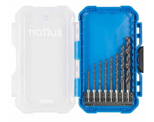 8PC 3-10MM HEX SHANK SUPABIT+ STACK-IN HSS-TIALN DRILL SET.