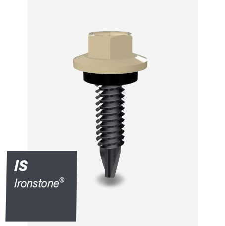 10GX16MM SDS SCREW HEX SEAL B8 (CAT5) IRONSTONE 1000PK