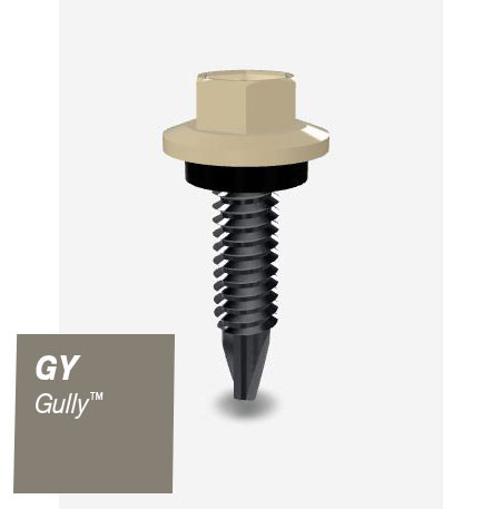 10GX16MM SDS SCREW HEX SEAL B8 (CAT5) GULLY 1000PK