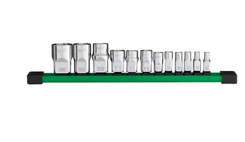 12PC 1/4, 3/8, 1/2 DRIVE EXTERNAL TORX SOCKET SET