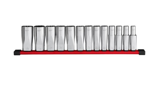13PC 1/2\" DRIVE DEEP 12-PT SAE SOCKET SET