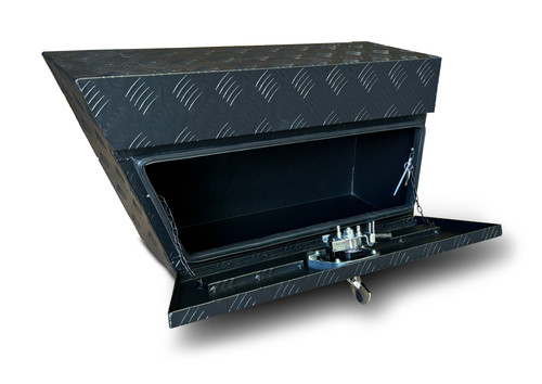 750X250X400MM BLACK ALUM PRO SERIES UNDER TRAY BOX LEFT