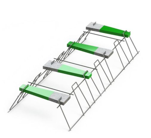PD3 DOWEL CRADLE 20MM @ 300 CENTRES T/S 230-275MM SLAB GALV