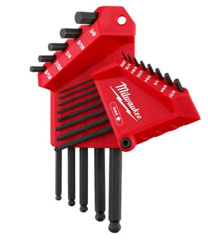 13PC SAE L-STYLE WITH BALL END HEX KEY SET