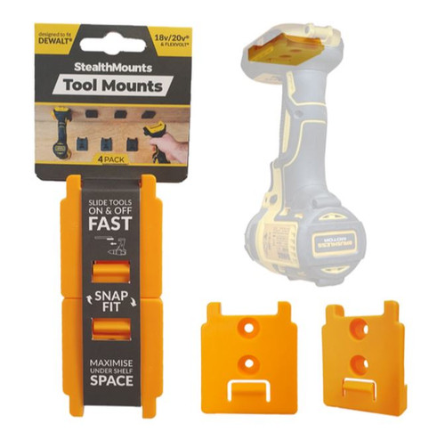 TOOL MOUNT FOR DEWALT XR 18V 4PK