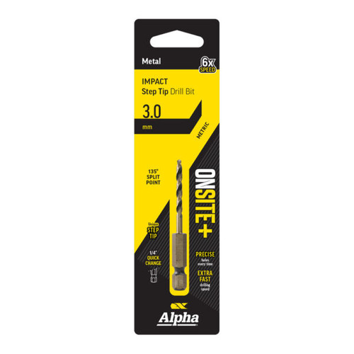 3.0MM ONSITE PLUS IMPACT STEP TIP DRILL BIT
