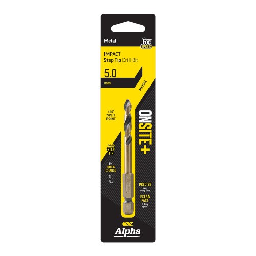 5.0MM ONSITE PLUS IMPACT STEP TIP DRILL BIT