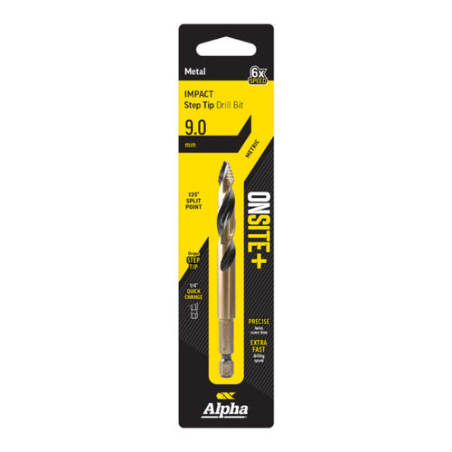 9.0MM ONSITE PLUS IMPACT STEP TIP DRILL BIT
