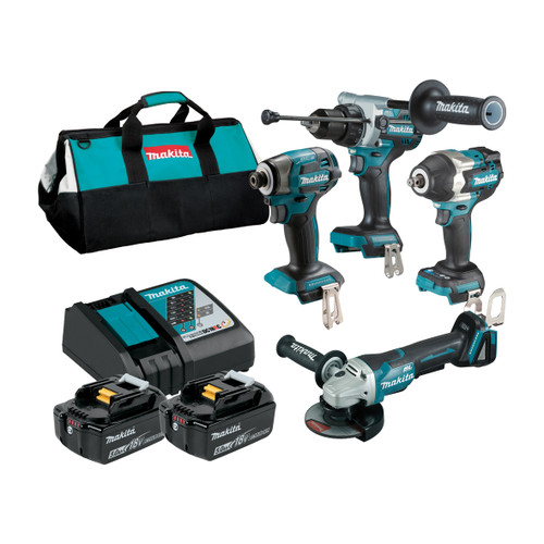 18V BRUSHLESS 4PCE COMBO KIT - 2X5.0AH BATT & CHRG