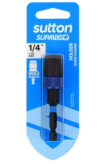 1PK 1/4 X 75MM SUPATORQ QUICK CHANGE BIT HOLDER