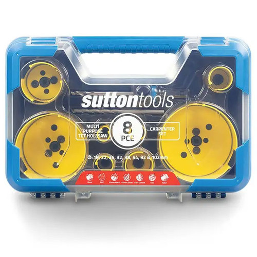 8PCE 19-102MM TCT MULTI-PURPOSE HOLESAW CARPENTERS SET