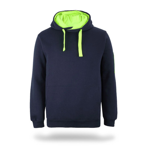 MED NAVY/LIME 350 PREMIUM TRADE HOODIE