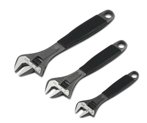 3PCE ADJ WRENCH SET W/ ERGO HANDLES 150MM, 200MM & 250MM