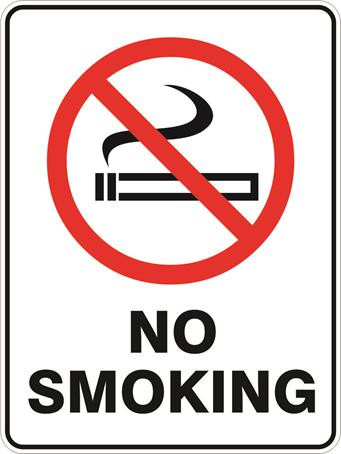 450X300MM POLY NO SMOKING