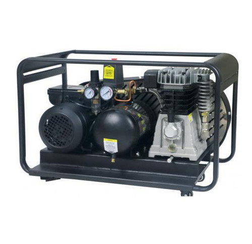 2.5HP 10A 220LPM BLK SP BELT COMPRESSOR ROLL CAGE