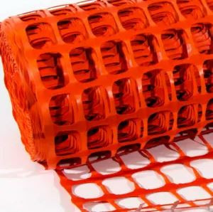 1MX30M VIRGIN HDPE HI-VIS H/D BARRIER MESH (14KG)