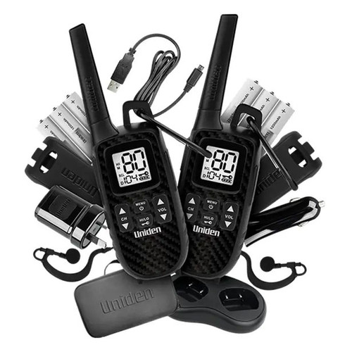 2W UHF HANDHELD RADIO USB W/ ACCESSORIES - TWIN PACK