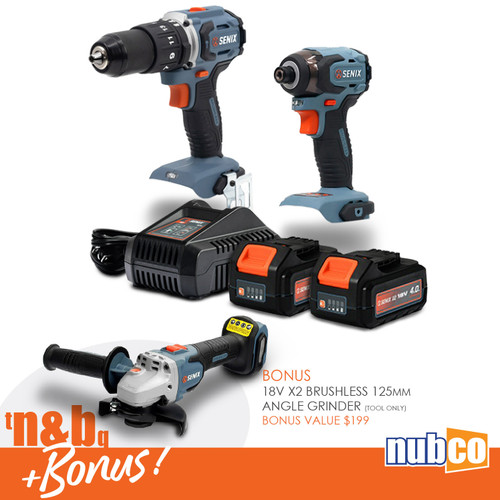 18V 2PCE COMBO KIT - 2X4.0AH BATT & 1X2.0AH CHARGER