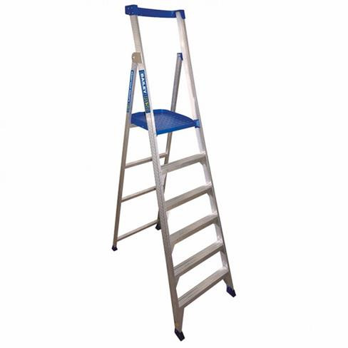 1.8M 6 STEP 150KG ALUMINIUM PLATFORM LADDER