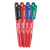 INKZALL 4PK BLK/BLU/RED/GR FINE POINT COLOURED MARKERS