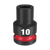 1/2\" DRIVE 10MM STD 6 POINT SHOCKWAVE IMPACT SOCKET