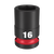 1/2\" DRIVE 16MM STD 6 POINT SHOCKWAVE IMPACT SOCKET