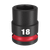1/2\" DRIVE 18MM STD 6 POINT SHOCKWAVE IMPACT SOCKET