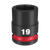 1/2\" DRIVE 19MM STD 6 POINT SHOCKWAVE IMPACT SOCKET
