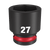 1/2\" DRIVE 27MM STD 6 POINT SHOCKWAVE IMPACT SOCKET