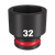 1/2\" DRIVE 32MM STD 6 POINT SHOCKWAVE IMPACT SOCKET