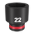 3/8\" DRIVE 22MM STD 6 POINT SHOCKWAVE IMPACT SOCKET