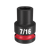 1/2\" DRIVE 7/16\" STD 6 POINT SHOCKWAVE IMPACT SOCKET