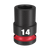1/2\" DRIVE 14MM STD 6 POINT SHOCKWAVE IMPACT SOCKET