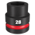 1\" DRIVE 28MM STD 6 POINT SHOCKWAVE IMPACT SOCKET