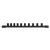 10PC 3/8\" DRIVE STANDARD METRIC SOCKET SET ON RAIL