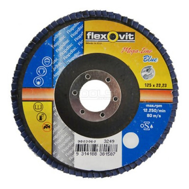 125MM ZIRCONIA FLAP DISC 60 GRIT - Nubco