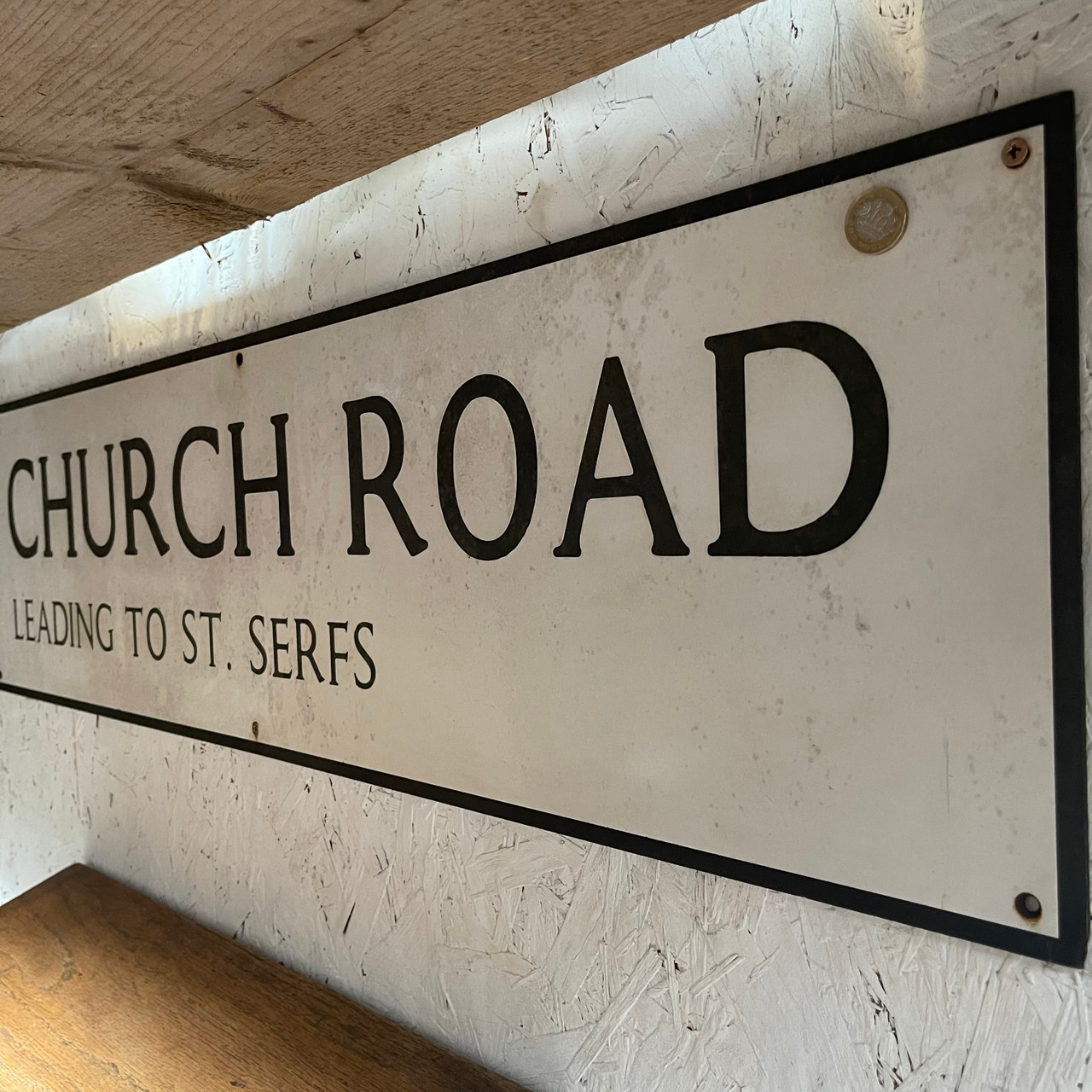 *SOLD OUT* Church Road leading to St Serfs Vintage composite sign ...