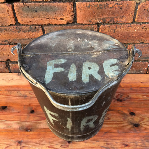 Vintage ( early) custom made Fire Bucket.