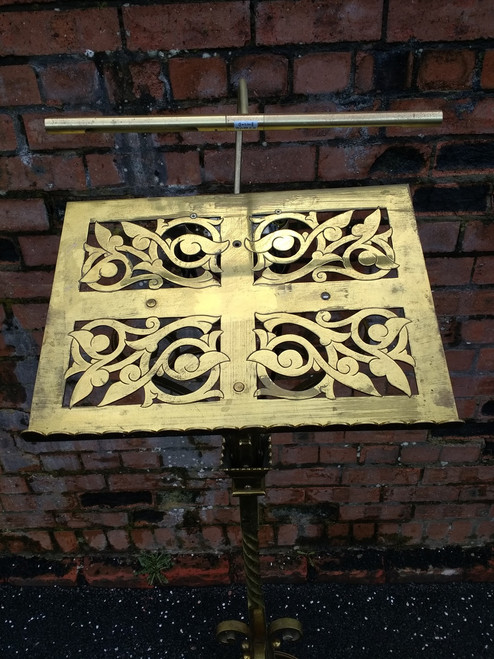 ** SOLD ** Rare brass lectern made by W. Ramsay. Junr & Co, Glasgow. ** SOLD ** Rare brass lectern made by W. Ramsay. Junr & Co, Glasgow.
