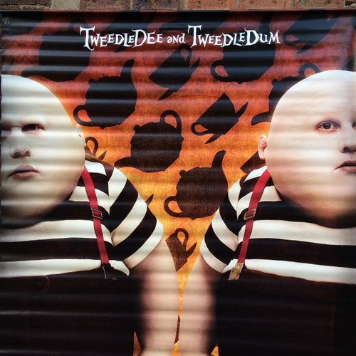 Alice In Wonderland ( Disney 2010)- HUGE Cinema poster featuring Tweedle Dee & Tweedle Dum played by Matt Lucas. Size approximately 150 cm x 240 cm
