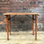 **SOLD OUT**Vintage folding  university/school table with Calton & Glasgow insignia on cast brackets. (1)