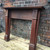 Mahogany fire surround with carving
