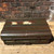** SOLD ** Vintage dark olive green metal trunk