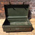 ** SOLD ** Vintage dark olive green metal trunk