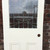 original Victorian interior pine door ( currently has a varnish finish on one side and painted on the other)  suitable for painting and has an excellent decorative large leaded glass panel with single glazed protection on one side 