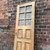 original Victorian/ Edwardian door is make from Oak and has a lovely decorative leaded glass panel including rippled glass.  Bolection mouldings on one side with the other side being tongue and groove