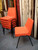 Bright orange Retro Stacking chairs made by Morris of Glasgow - Set of 6 Bright orange Retro Stacking chairs made by Morris of Glasgow - Set of 6