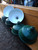 ** SOLD OUT ** Vintage Industrial green enamel pendant light shades. ** SOLD OUT ** Vintage Industrial green enamel pendant light shades.